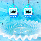 Virtual Pet Shark Acrylic Earrings