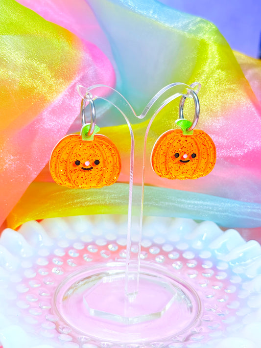 Pumpkin Cutie Acrylic Earrings
