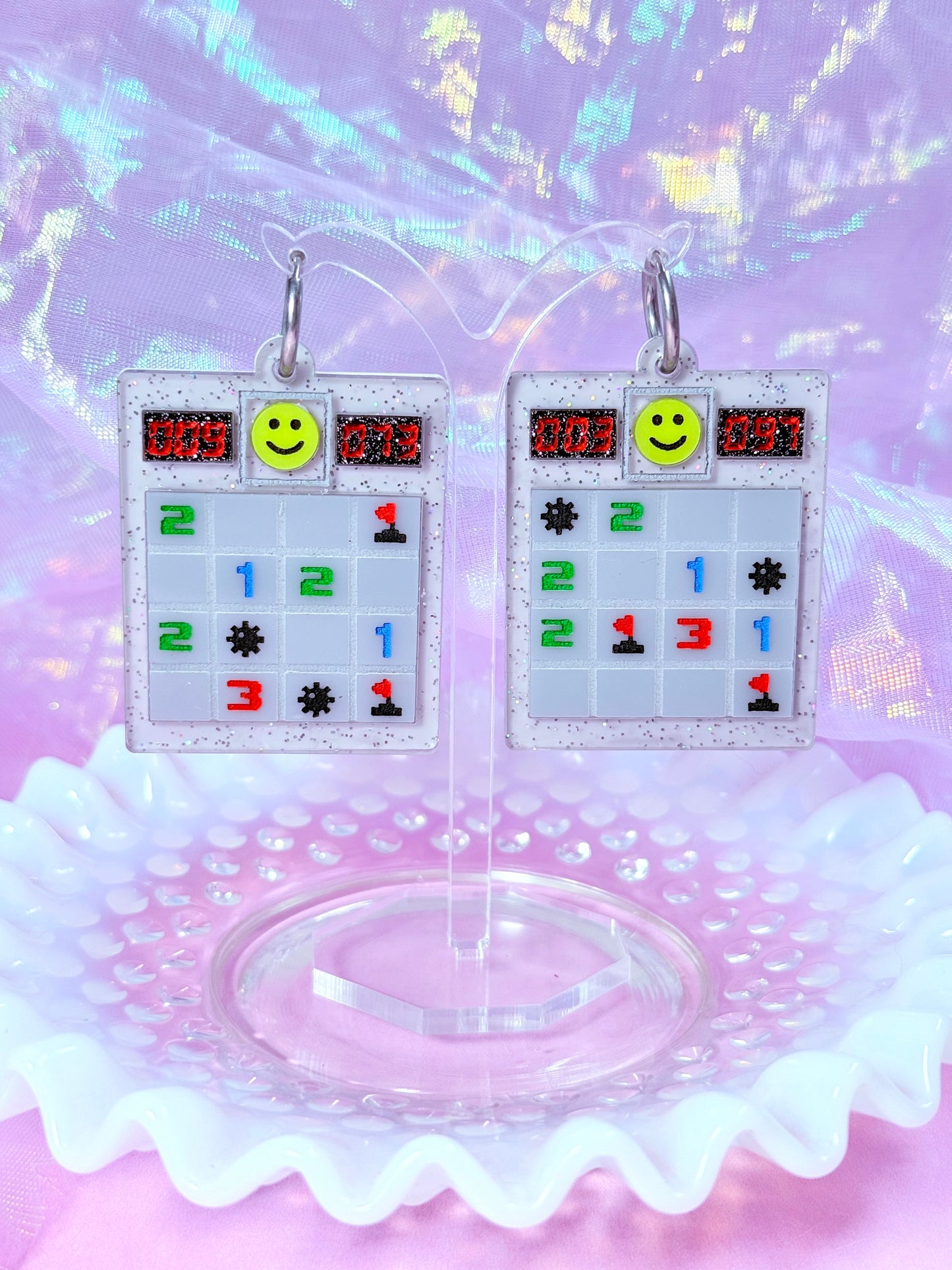That One Computer Game, Acrylic Earrings