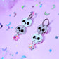 Jelly Skull Cuties, Acrylic Earrings