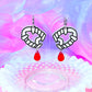 Vampire Teeth Acrylic Earrings