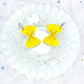 Glitter Jelly Bowtie Noodle Acrylic Earrings