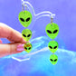 Jelly Alien Drops, Acrylic Earrings