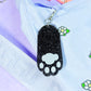 Black Cat Paw Bag Charm