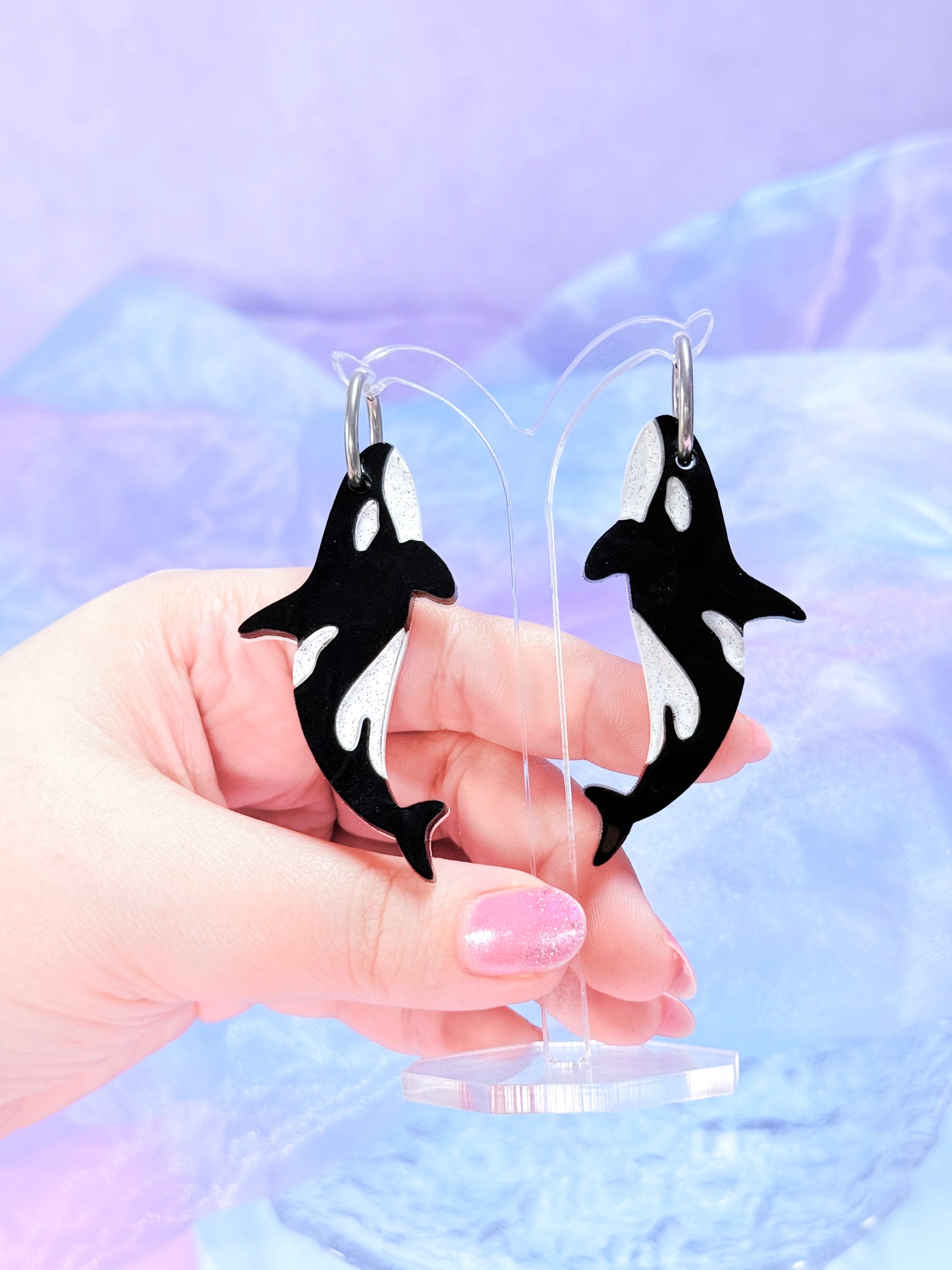Orca Acrylic Earrings