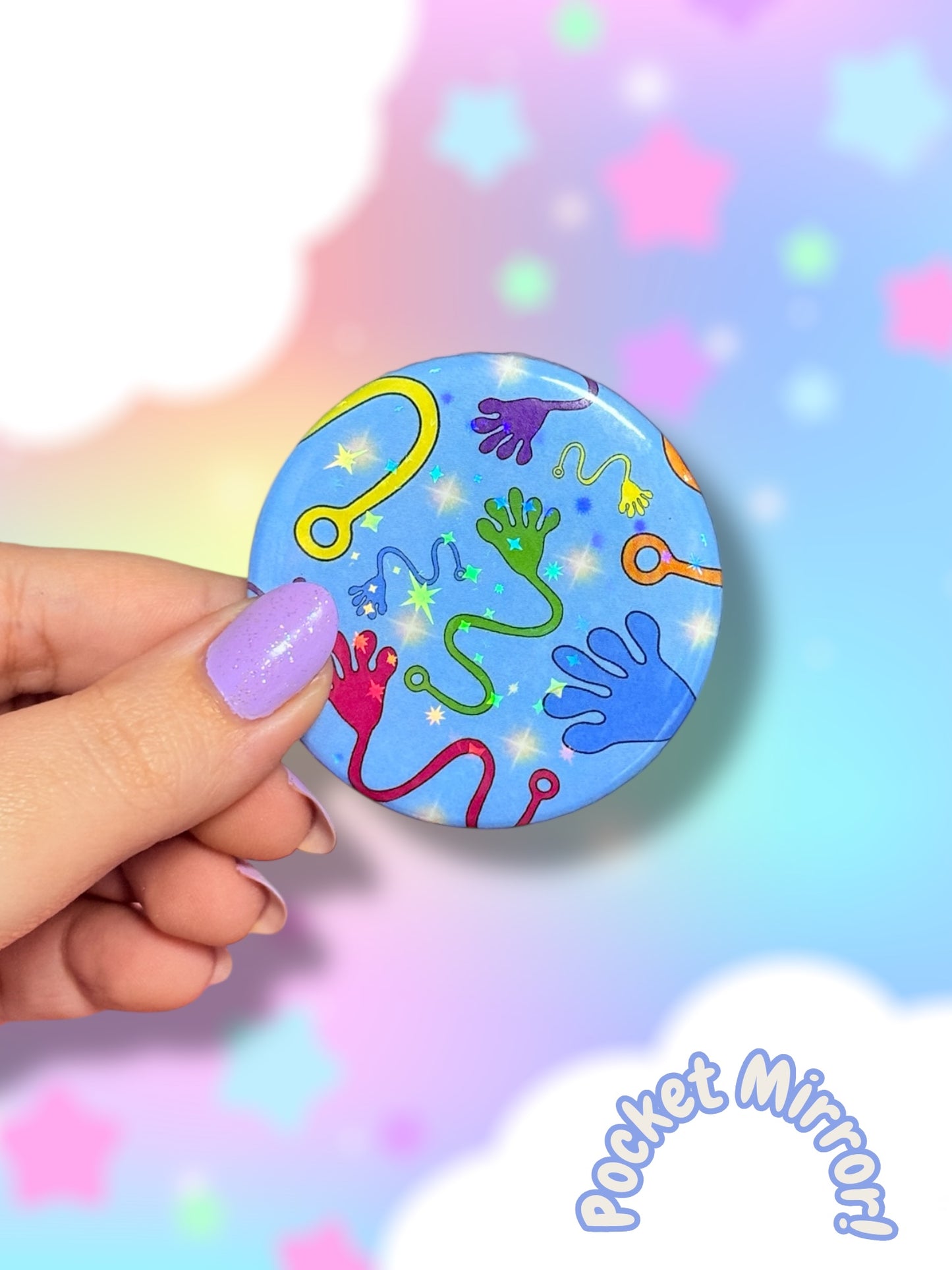 Sticky Hand Mini Mirror