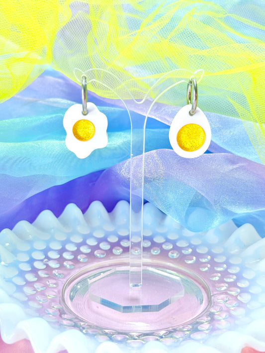 Mini Egg Acrylic Earrings