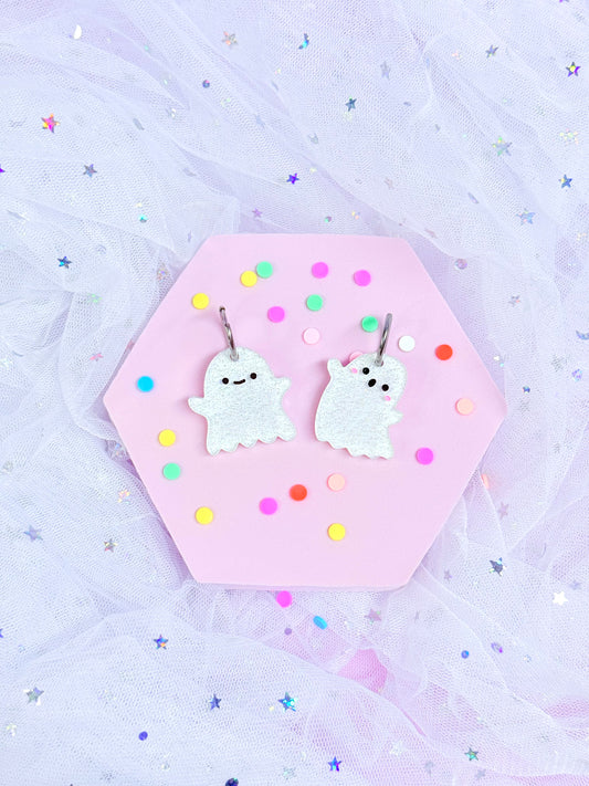 Ghost Cuties, Acrylic Earrings