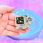 Retro Computer Earrings, Space