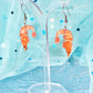 Mini Shrimp Acrylic Earrings