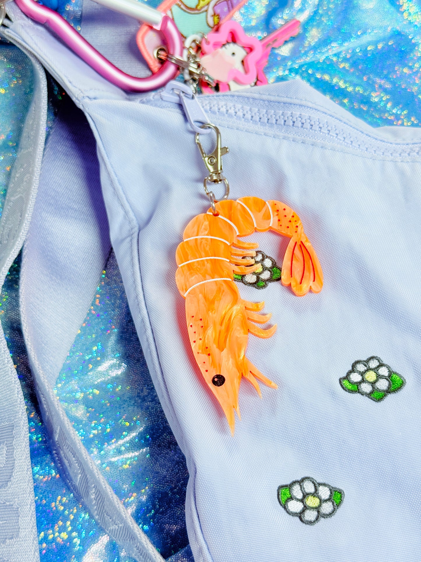 Shrimp Bag Charm