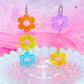 Retro Jelly Daisy Acrylic Earrings