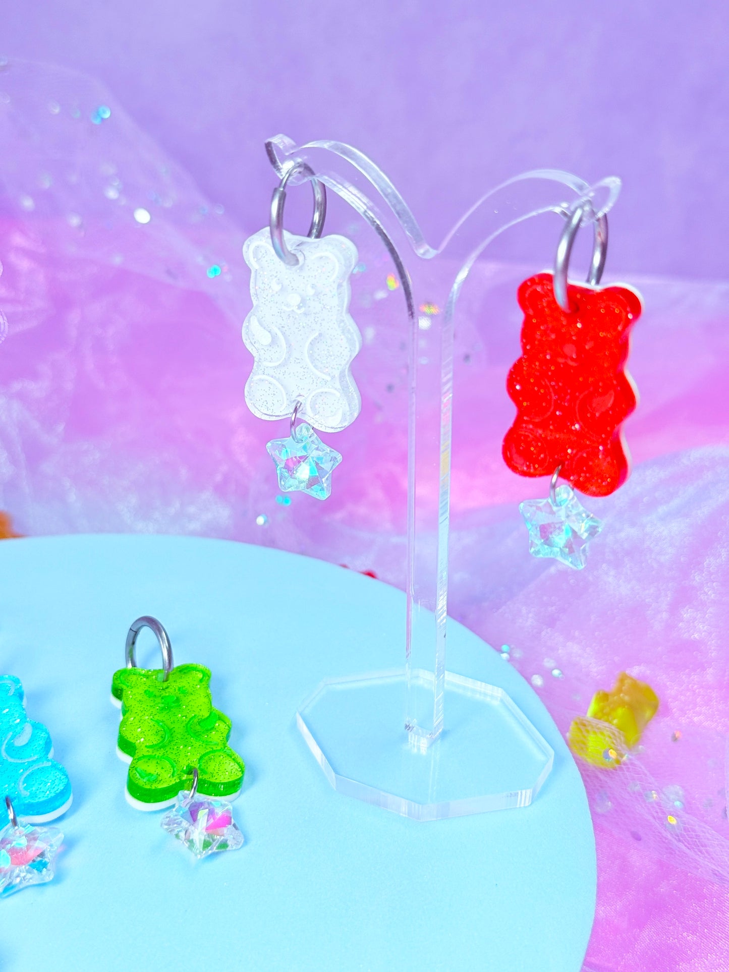 Gummy Bear Acrylic Earrings, Mix and Match
