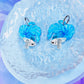 Betta Fish Acrylic Earrings (Sparkle Blue)