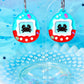 Virtual Pet Crab Acrylic Earrings