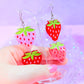 Strawberry Gummies, Acrylic Earrings