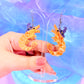 Witchy Shrimp Acrylic Earrings