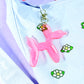 Balloon Dog Bag Charm