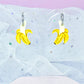 Mini Banana Acrylic Earrings