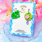 Frog and Lily Pad Acrylic Earrings