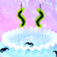 Gummy Centipede Acrylic Earrings