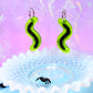 Gummy Centipede Acrylic Earrings