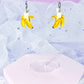 Mini Banana Acrylic Earrings