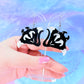 Manta Ray Acrylic Earrings