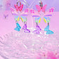 Pastel Jelly Butterfly Acrylic Earrings