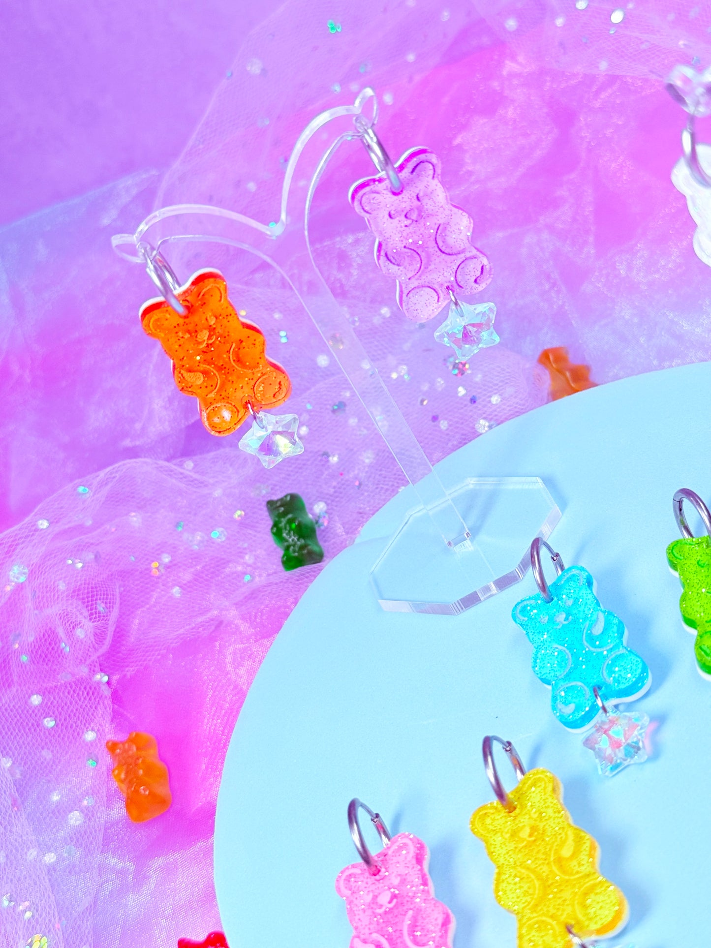 Gummy Bear Acrylic Earrings, Mix and Match