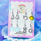 Nostalgic Computer Acrylic Earrings, Mini Pack