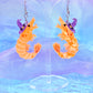 Witchy Shrimp Acrylic Earrings