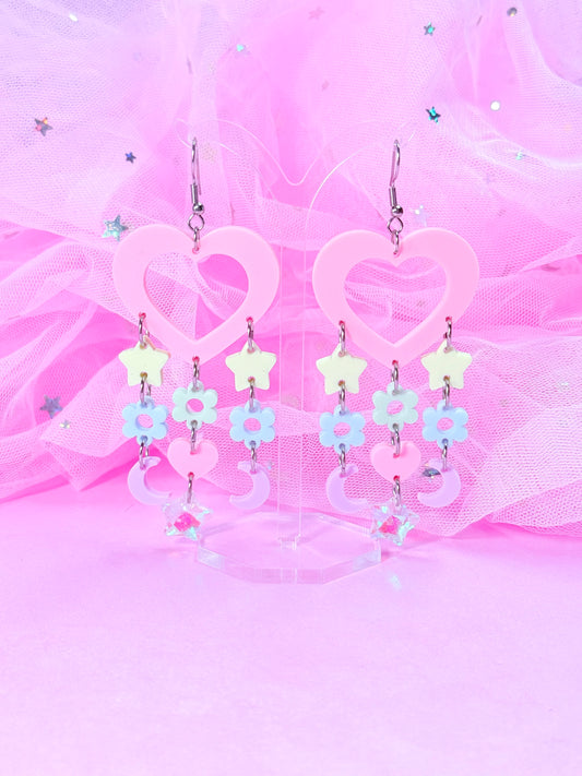Y2K Candy Drops, Acrylic Earrings (Pastel)