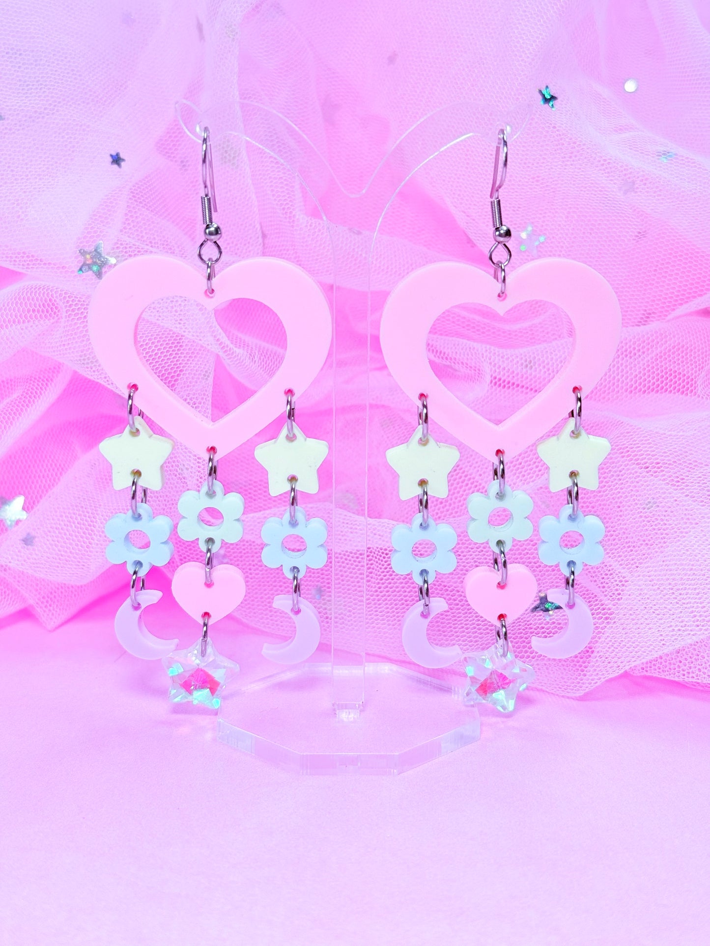 Y2K Candy Drops, Acrylic Earrings (Pastel)
