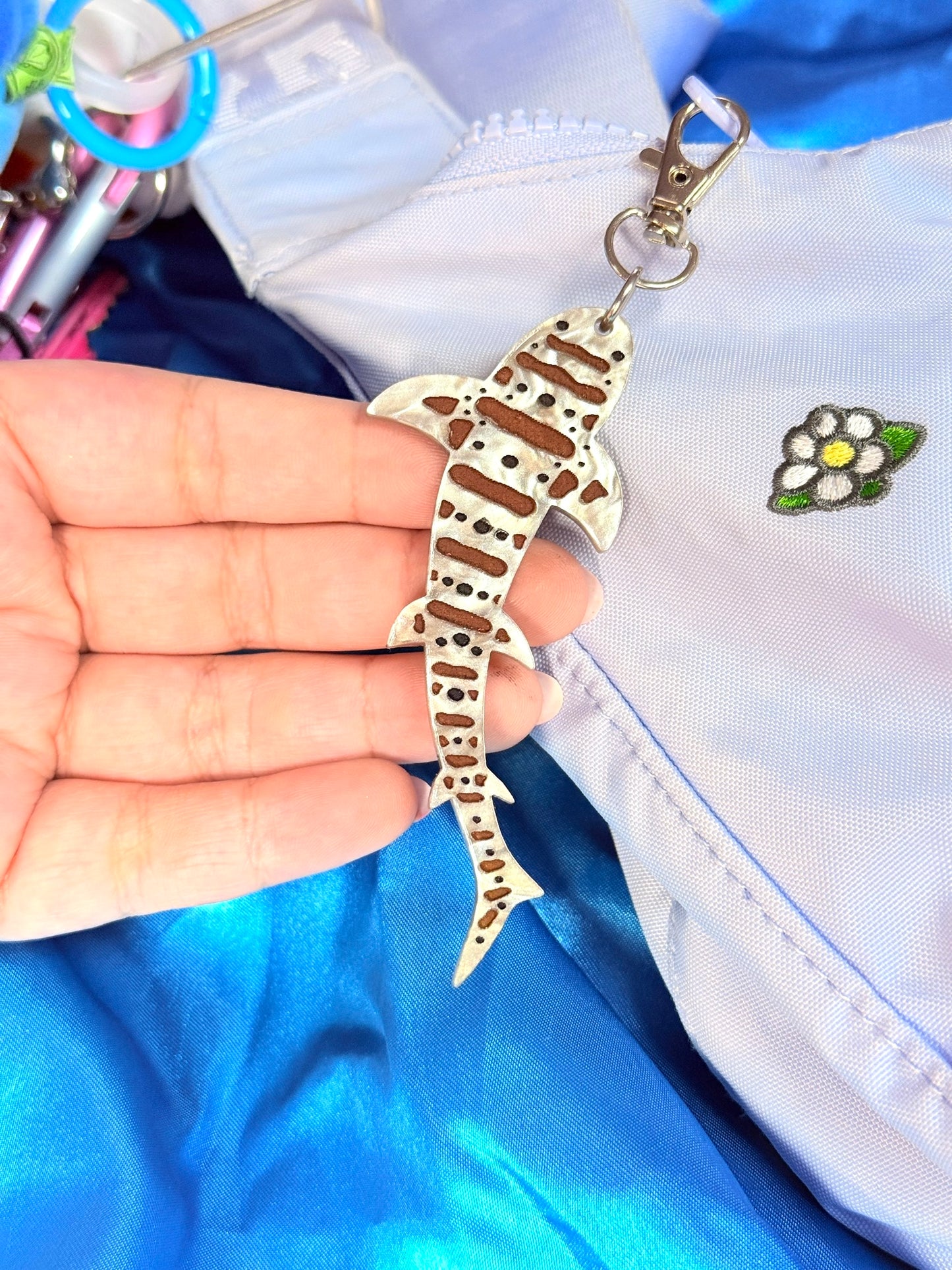 Leopard Shark Bag Charm