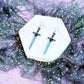 Classic Sword Acrylic Earrings
