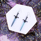 Classic Sword Acrylic Earrings