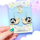 Spooky Snails, Acrylic Earrings