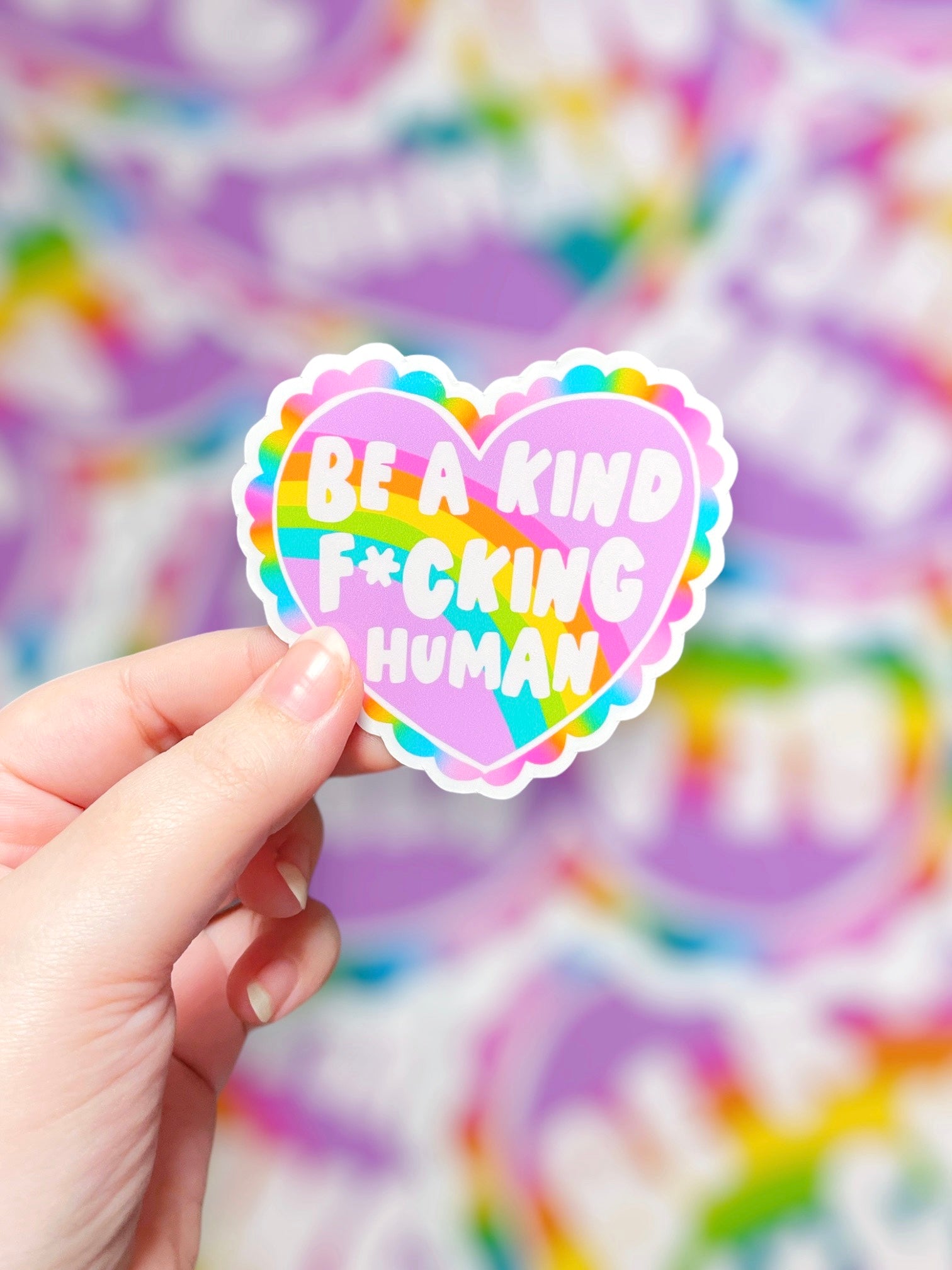 Be a Kind Fking Human, Vinyl Sticker