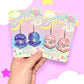 Clammy Pearl, Acrylic Earrings
